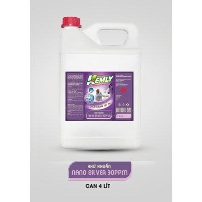 Khử khuẩn nano siler 30ppm can 4 lit